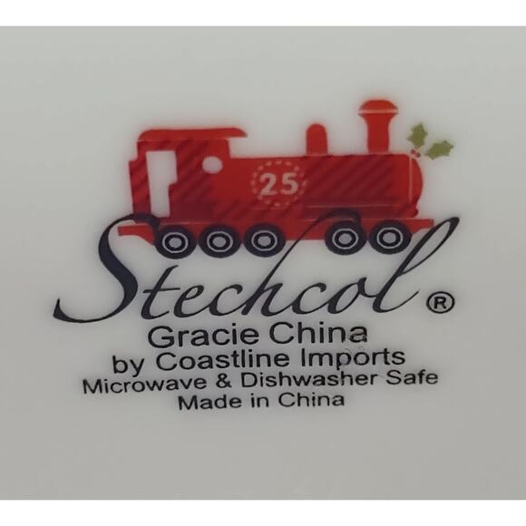 Stechcol Gracie China Red Plaid Red Car Christmas Teapot 4 Cup Dishwasher Safe - Picture 6 of 7